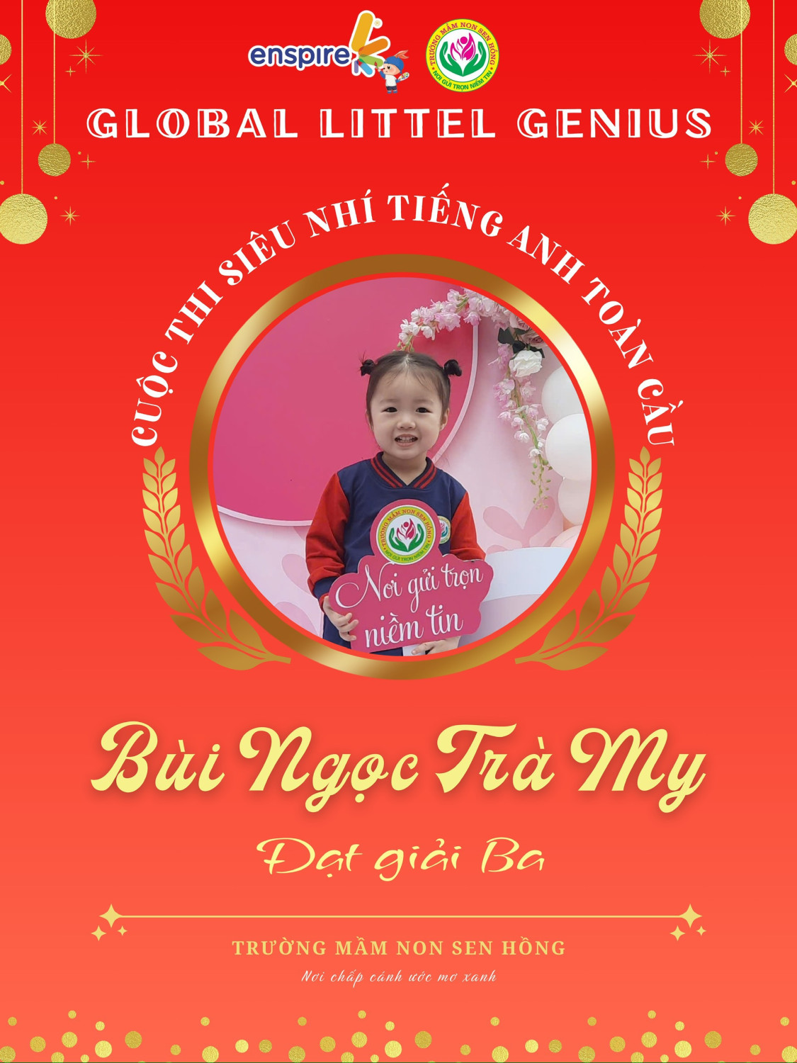 Kết quả cuộc thi “GLOBAL LITTLE GENIUS” - SIÊU NHÍ TIẾNG ANH TOÀN CẦU